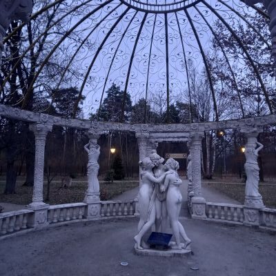 Skulpturen in einem Park in Ludwigsfelde nähe Kristalltherme