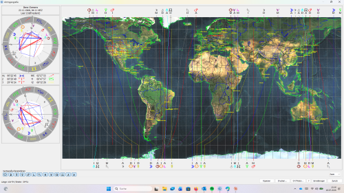 eine karte mit astrogeografischen kraftlinien. screenshot aus einem astroprogramm.